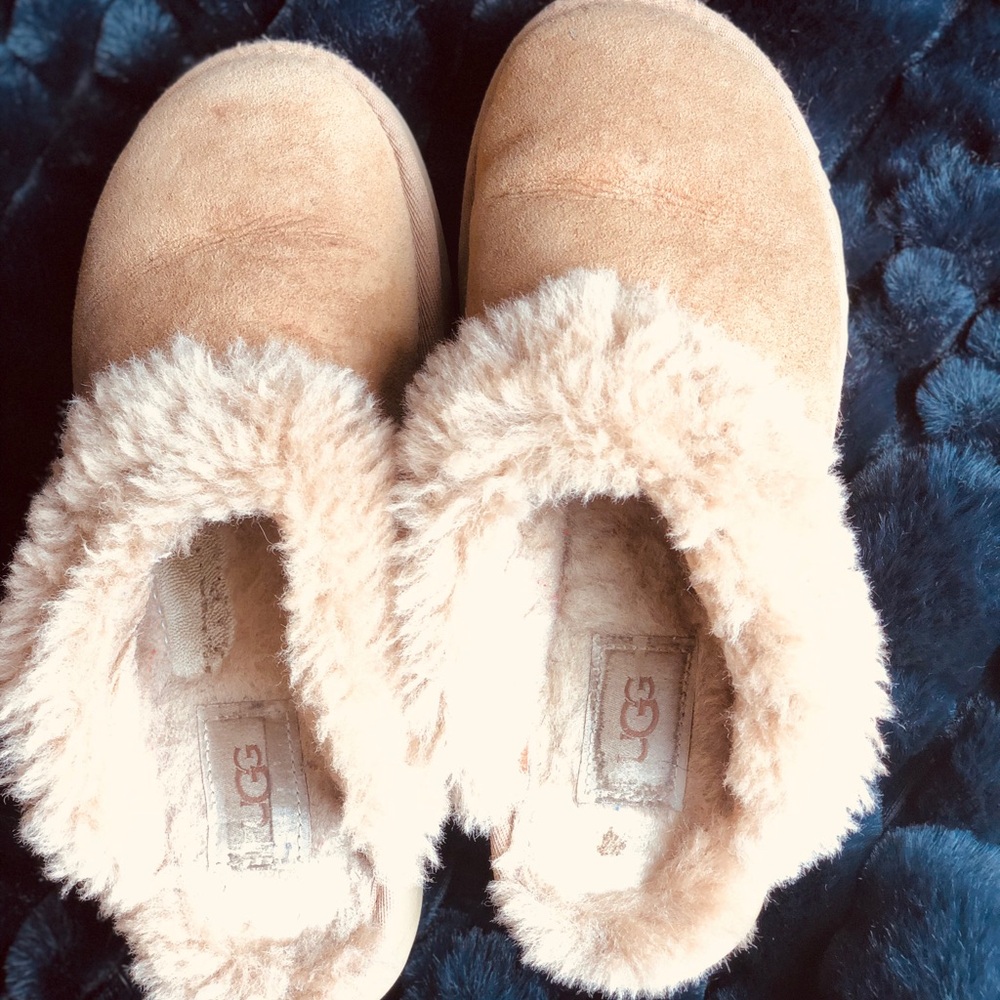 UGG Coquette Suede Shearling Slippers